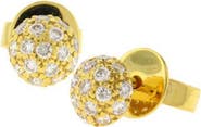 Sethi Couture Pav� Diamond Ball Stud Earrings