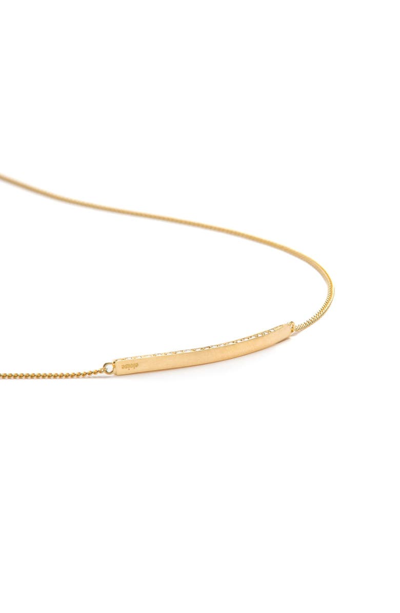 Eloise Jewelry Crescent Moon Necklace with Gemstone, Alternate, color, Diamond