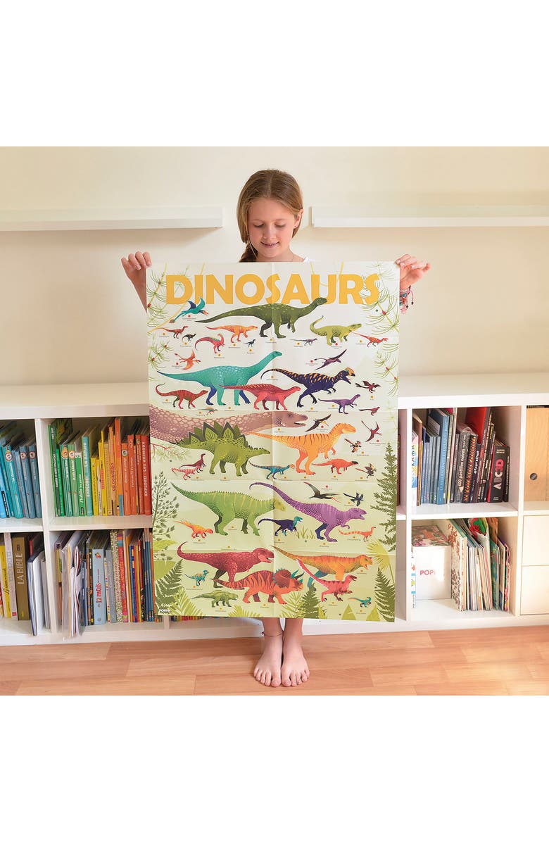 Scrunch Dinosaurs Discovery Poster & Stickers, Alternate, color, Multi