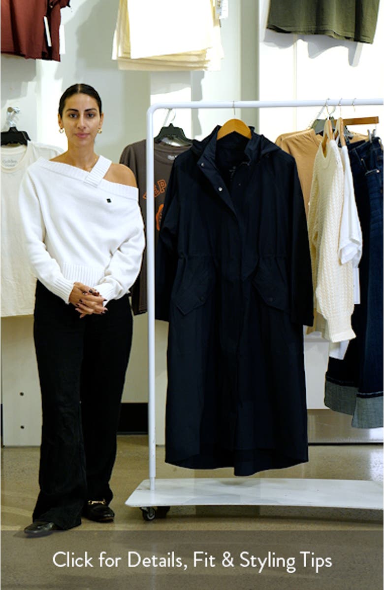 Motion Longline Recycled Polyester Trench Coat, sales video thumbnail