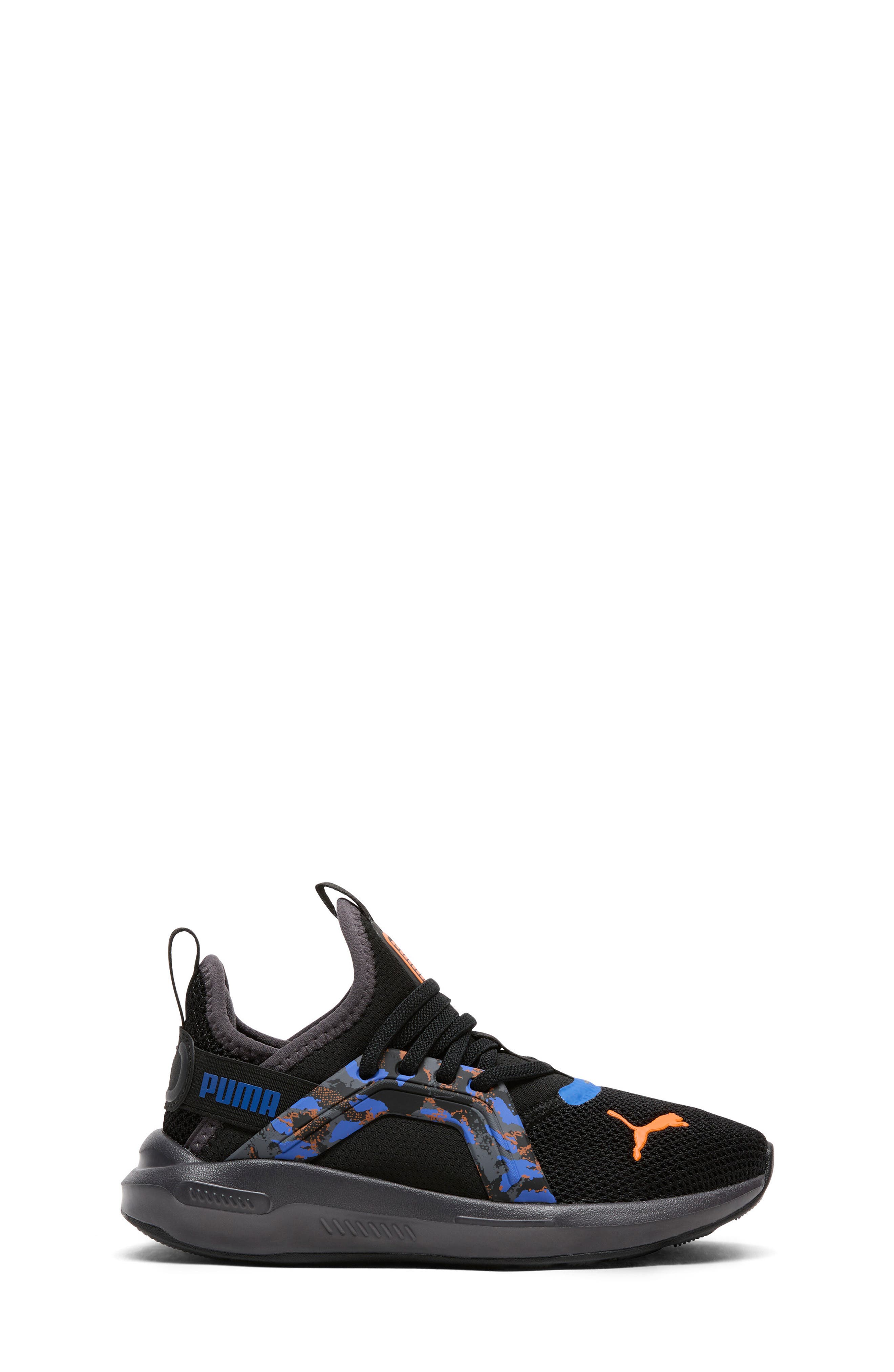 PUMA Kids' Softride Enzo 5 Sneaker, Alternate, color, Puma Black/ Orange/ Blue