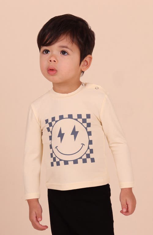 Tiny By Tiny Tribe Smiling Check Graphic T-shirt & Pants Set In Multi
