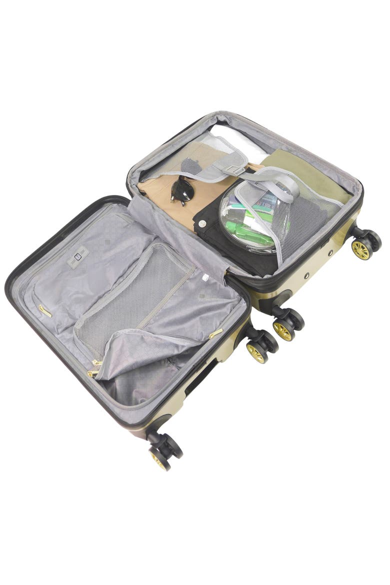 Groove 27 inch Hardside Spinner luggage, Alternate, color, Gold