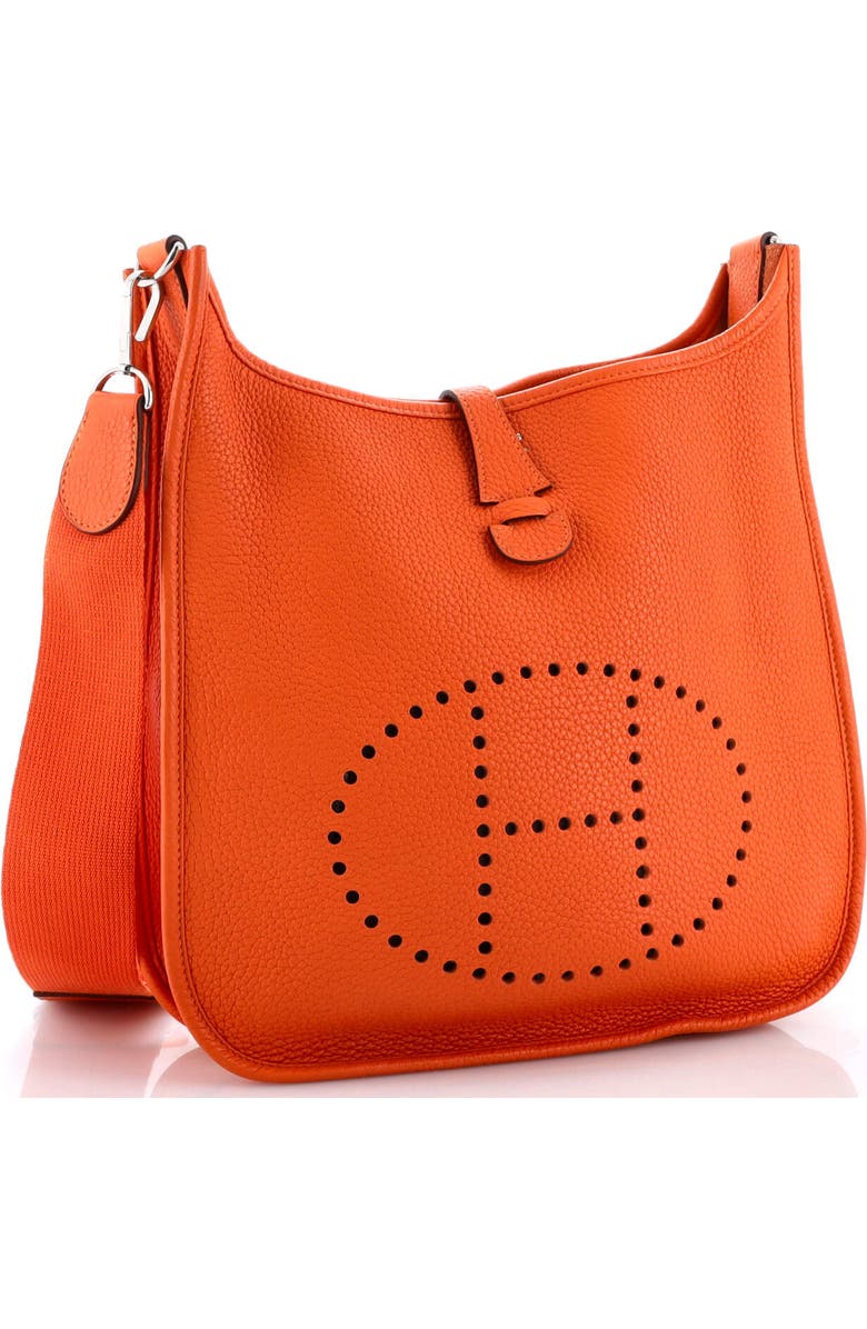 Pre-Owned Hermes Evelyne Bag Gen III Clemence PM, Alternate, color, Orange H
