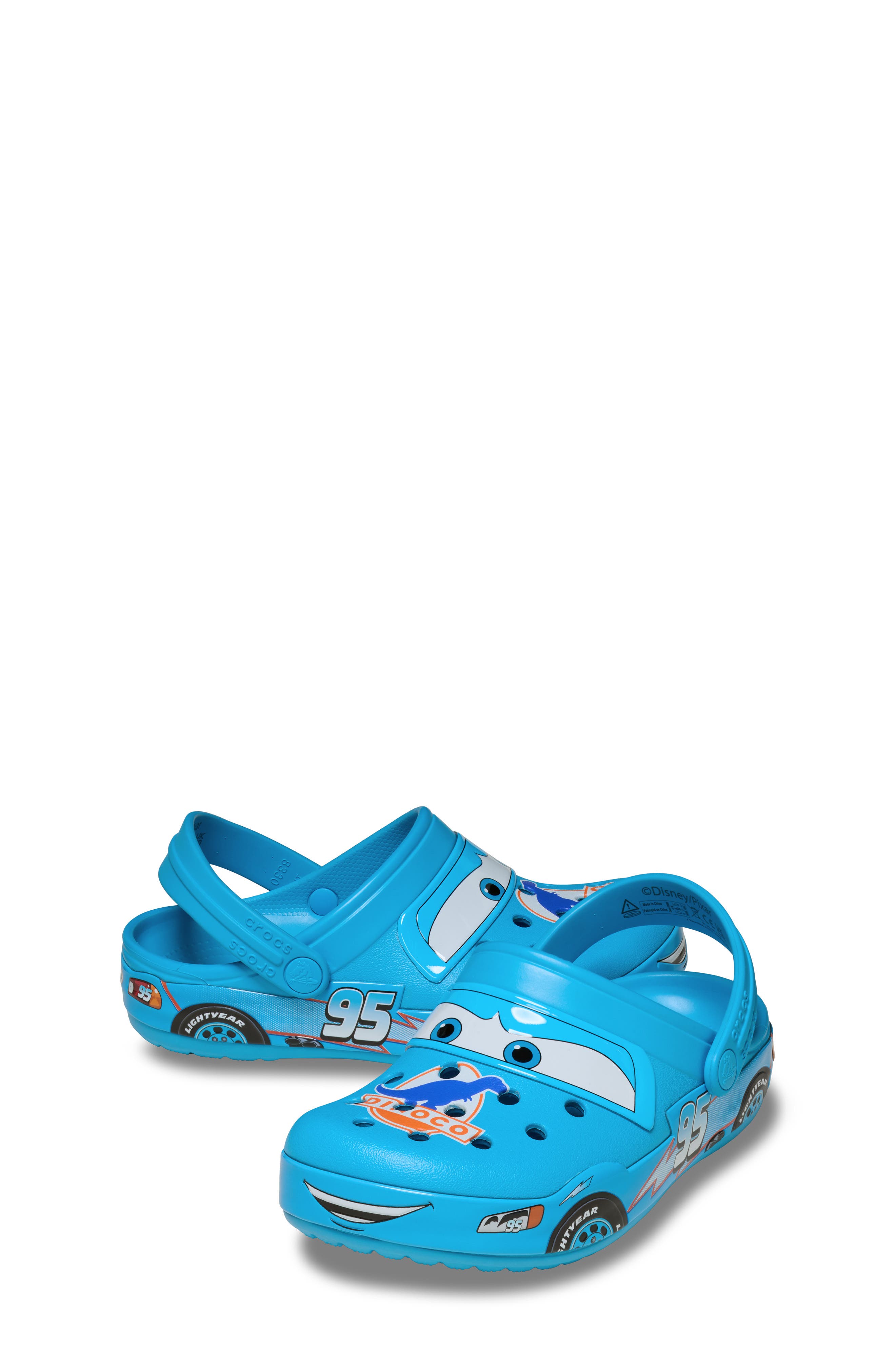 Kids' Lightning McQueen Dinoco Clog, Alternate, color, MULTI