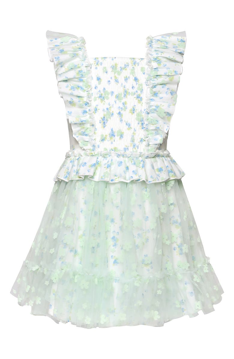 Truly Me Kids' Ruffle Party Dress, Alternate, color, Green