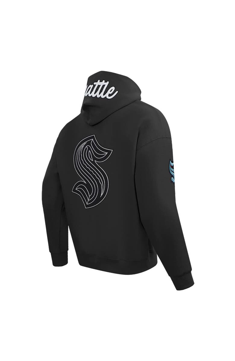 PRO STANDARD Men's Pro Standard  Black Seattle Kraken Paint the City Pullover Hoodie, Alternate, color, Black