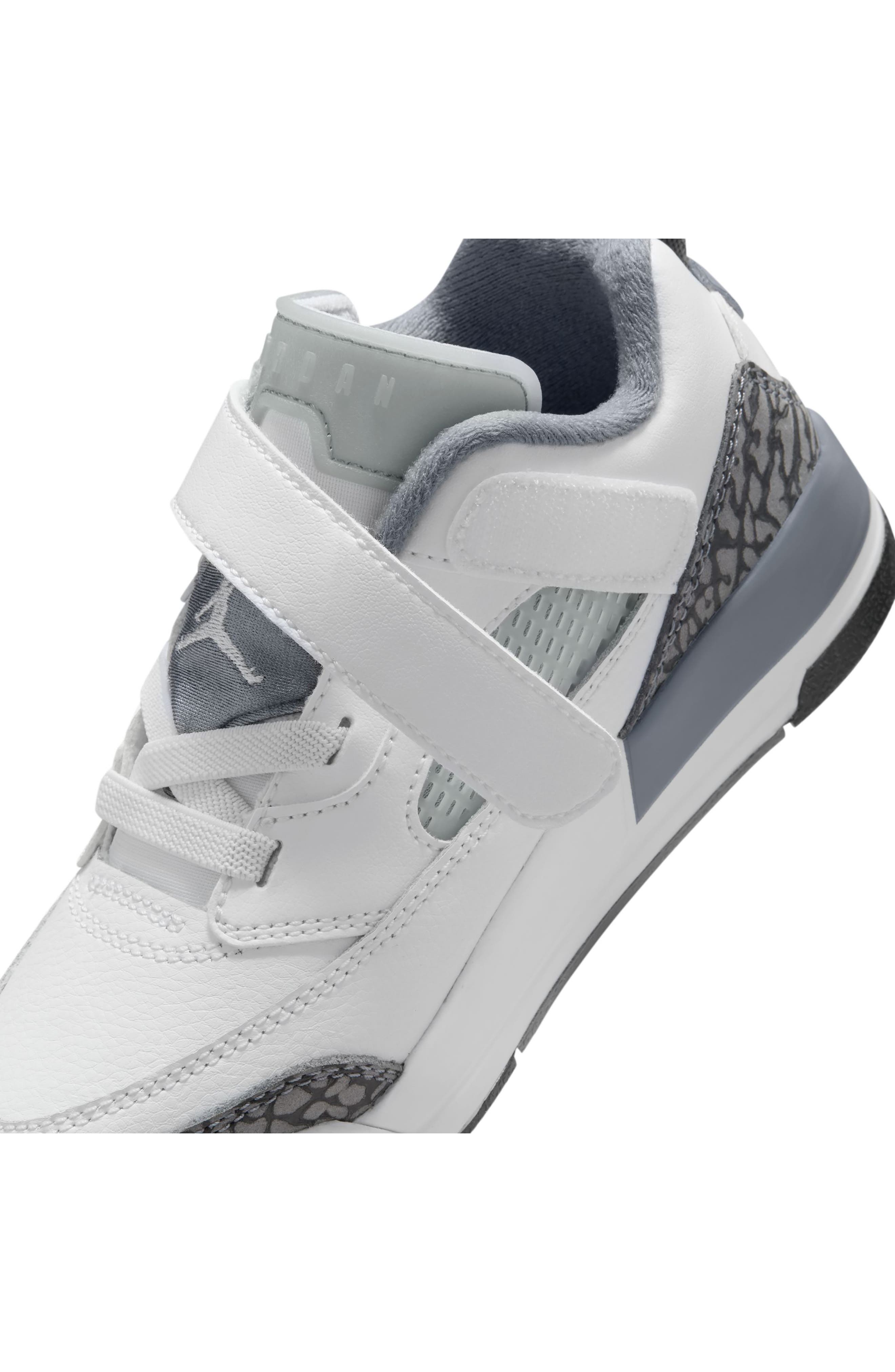 Jordan Kids' Spizike Low Sneaker, Alternate, color, White/ Cool Grey/ Anthracite