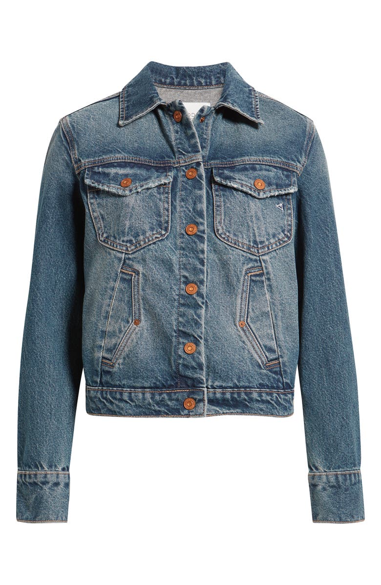 HIDDEN JEANS Denim Trucker Jacket, Alternate, color, Dark