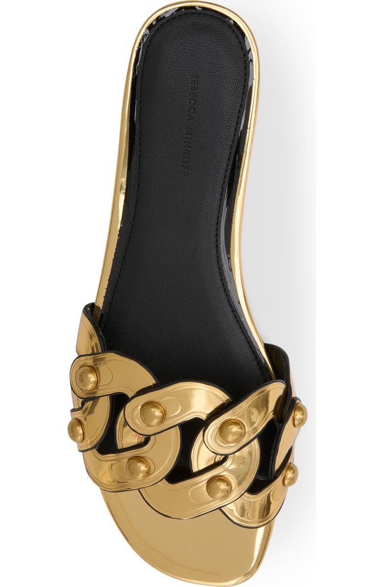 Rebecca Minkoff Chain Slide Sandal, Alternate, color, Gold