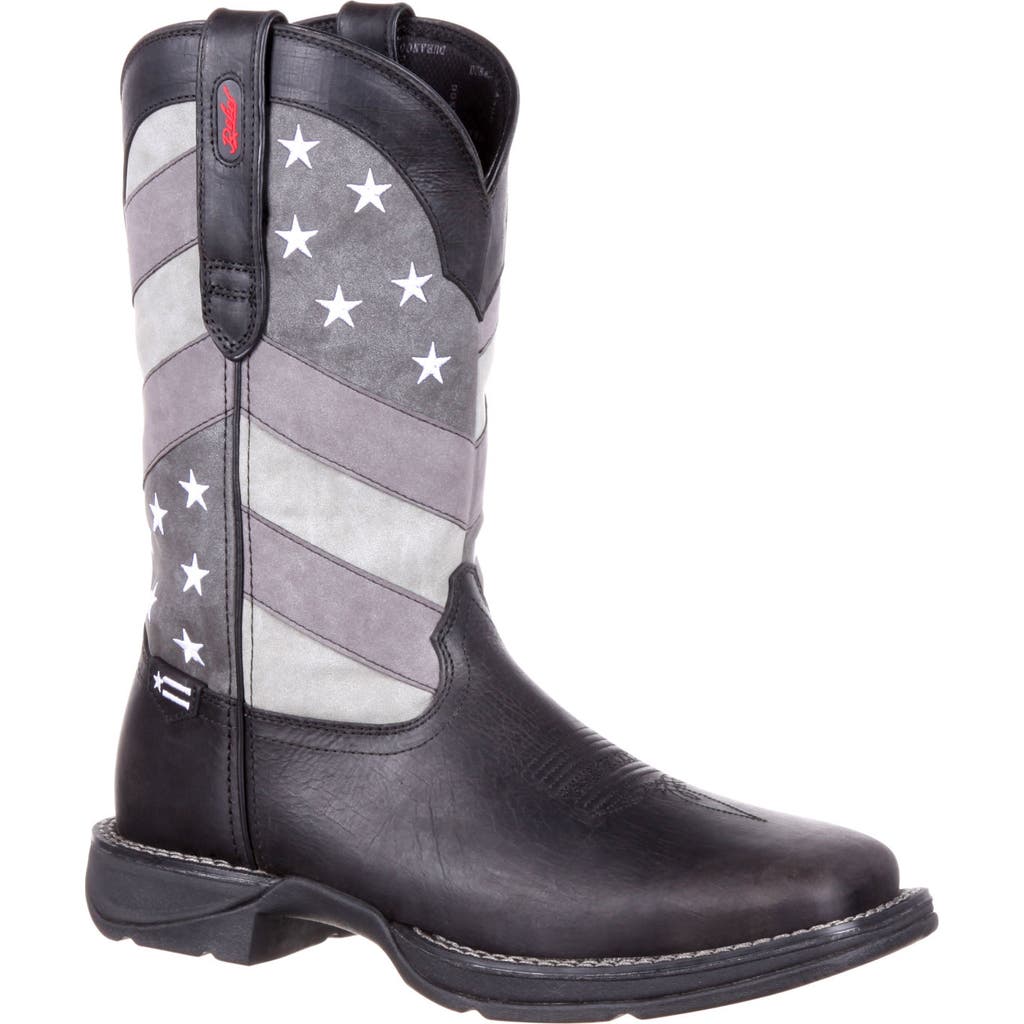 Durango Faded Black Flag Western Boot
