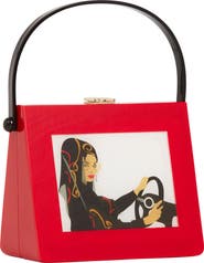 LarAllan Jamilah Acrylic Top Handle Bag