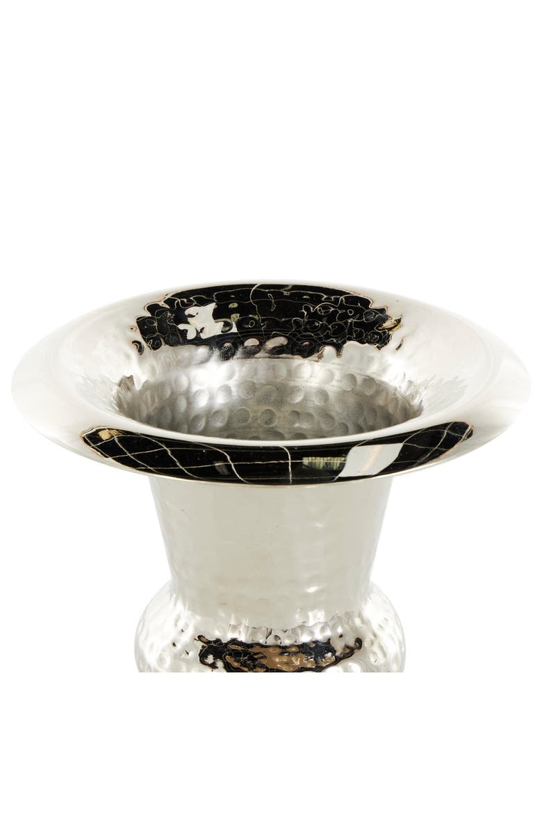 Textured Metal Vase, Alternate, color, SILVER
