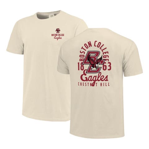 Men
s Cream Boston College Eagles Comfort Colors Mascot Overlay T-Shirt