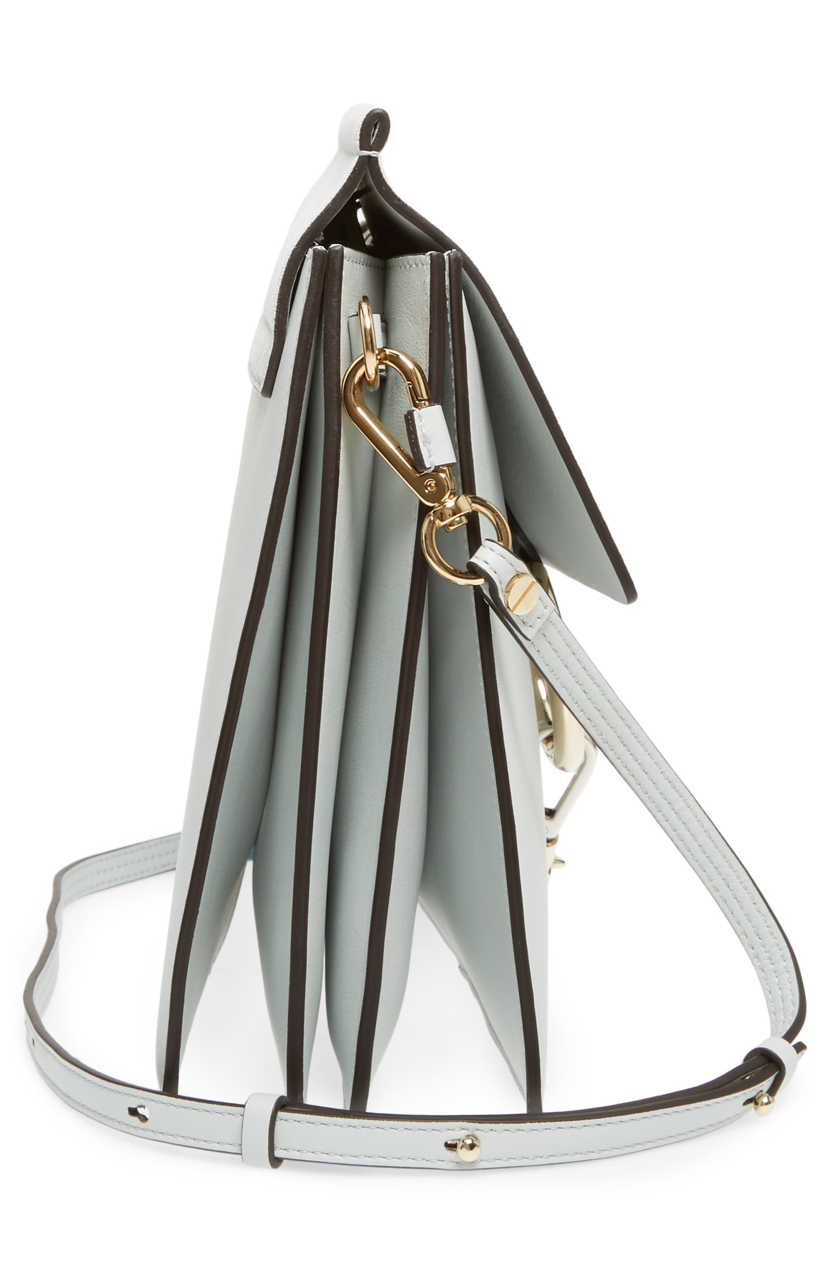 Chloé Faye Calfskin Suede & Leather Shoulder Bag, Alternate, color, 