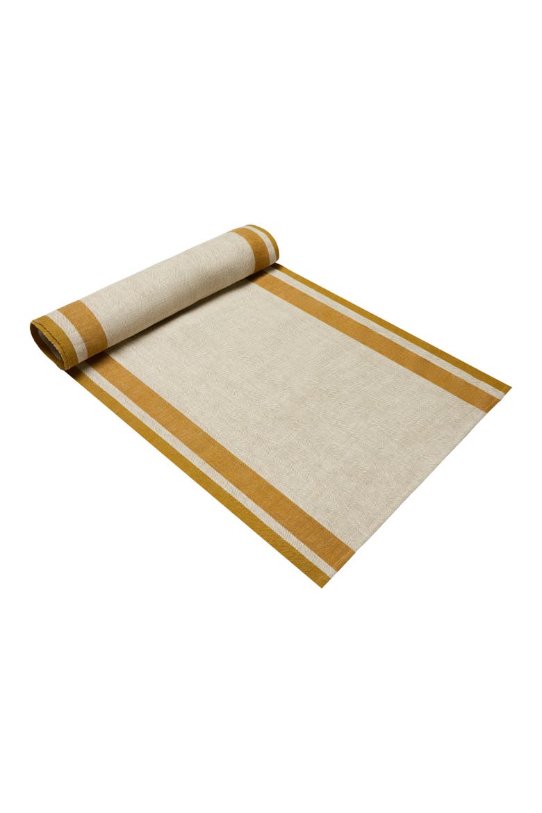 Gordes Runner, Main, color, Mustard, Natural 20" x 90"