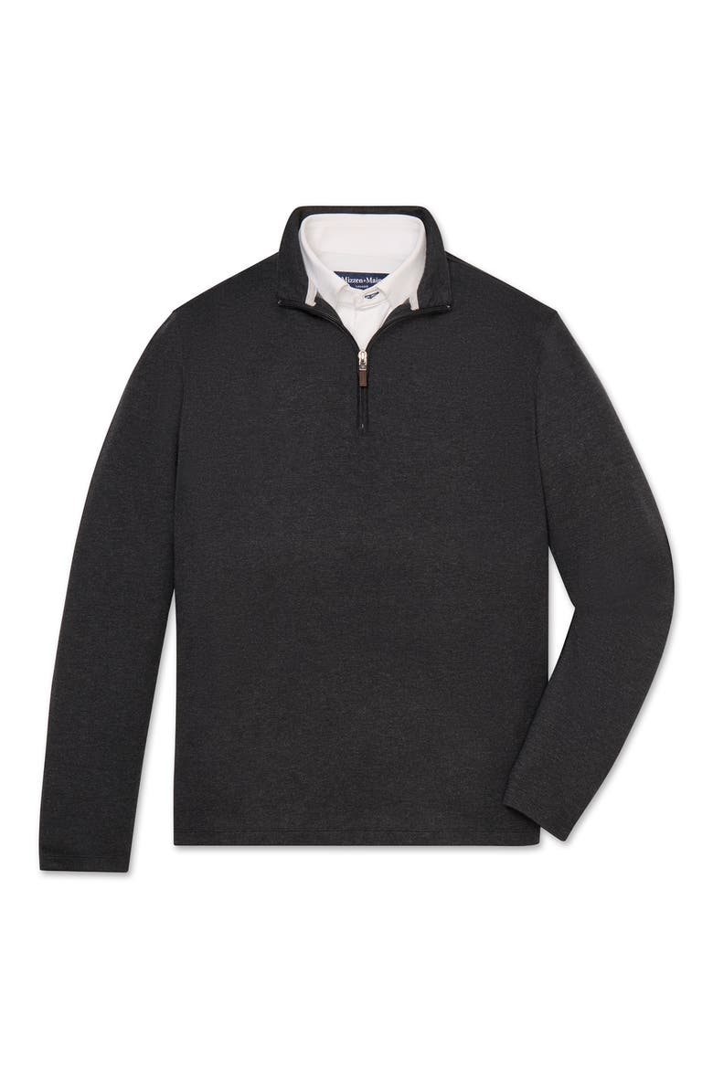 KPI Quarter Zip Sweater, Alternate, color, BLACK HEATHER