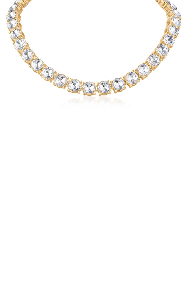 Extra Large Glam Tennis Necklace (Nordstrom Exclusive), Main, color, CLEAR/ GOLD