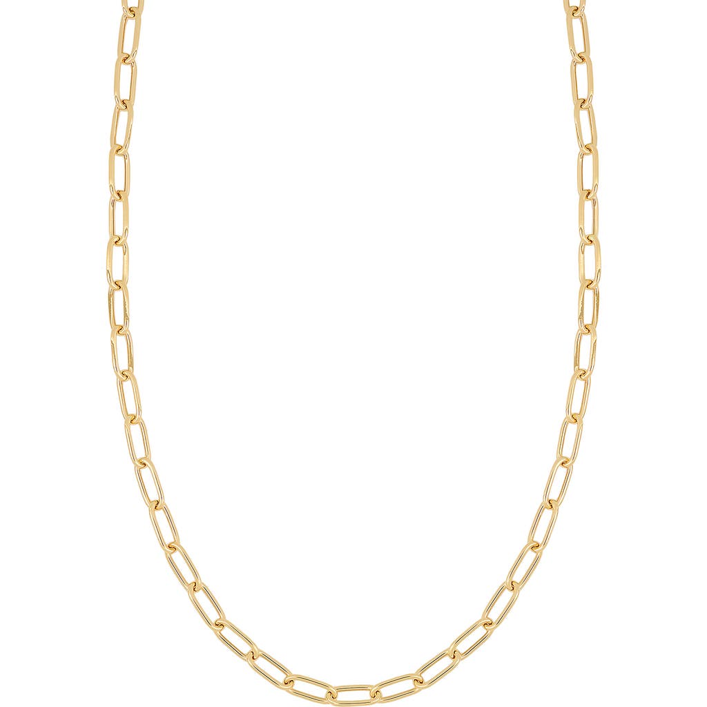 Bony Levy 14k Gold Paper Clip Chain Necklace In Gold