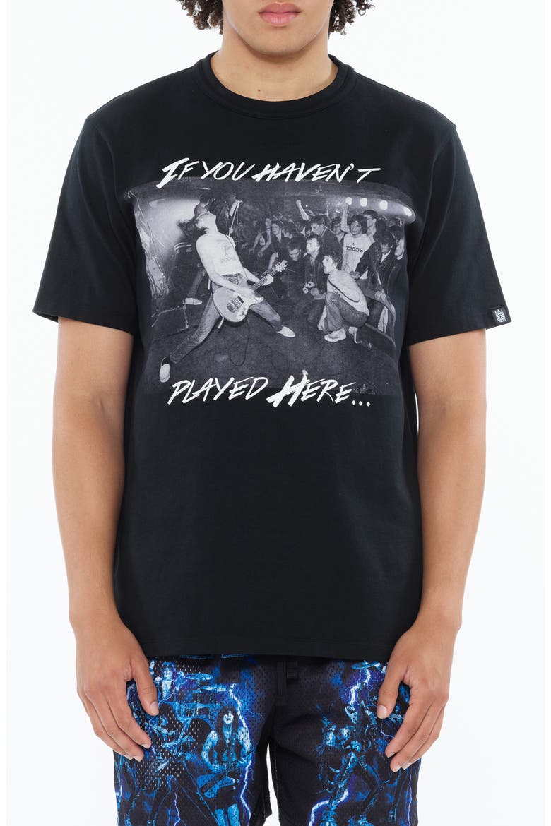 Garage Band Cotton Graphic T-Shirt, Main, color, BLACK