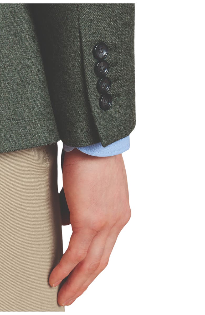 Charles Tyrwhitt Twill Wool Texture Slim Fit Jacket, Alternate, color, Sage Green