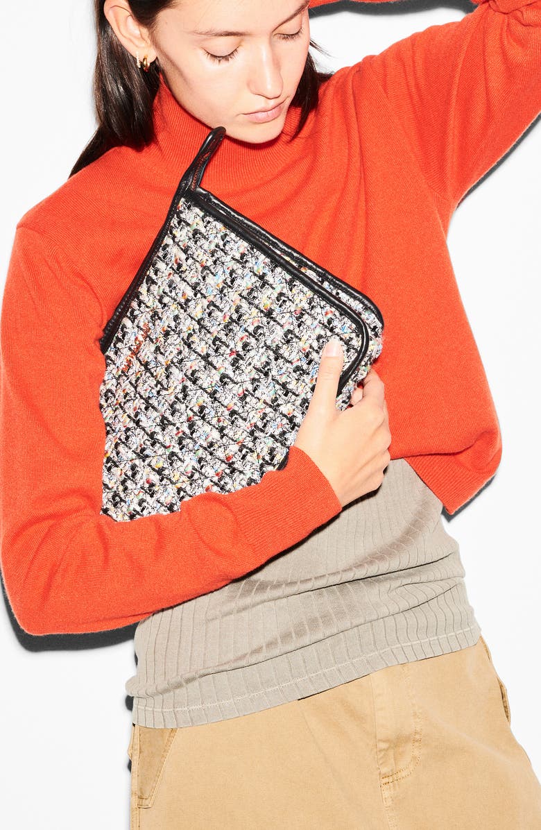 MZ Wallace Metro Bouclé Clutch, Alternate, color,