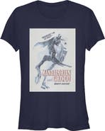 Star Wars: The Mandalorian and Grogu Junior's Star Wars The Mandalorian and Grogu Wherever I Go He Goes Bounty Hunters  Graphic T-Shirt
