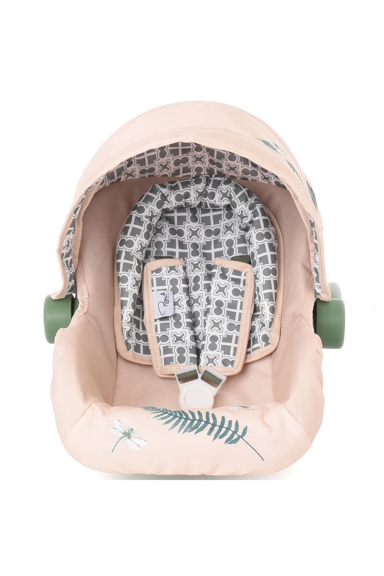 Rhs Doll Car Seat Fern Cream & Green, Carrier Travel Accessory, Alternate, color, Multicolored