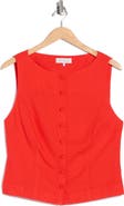 WAYF Linen Blend Vest Top