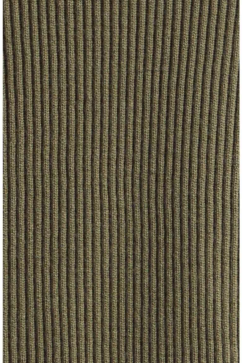 Compass Patch Rib Virgin Wool Crewneck Sweater, Alternate, color, V005G MILITARY GREEN