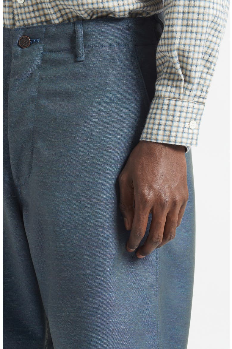 MIL Iridescent Twill Pants, Alternate, color, BLUE