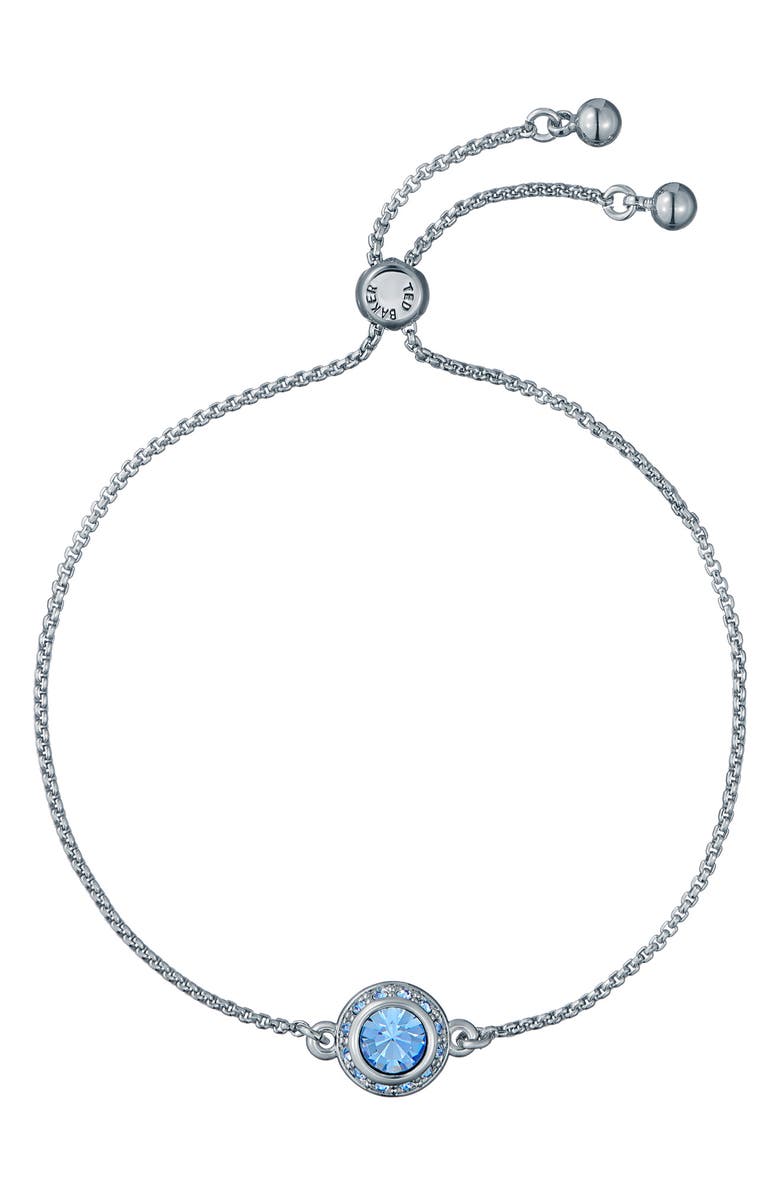 Ted Baker Soleta Crystal Pendant Bracelet, Main, color,