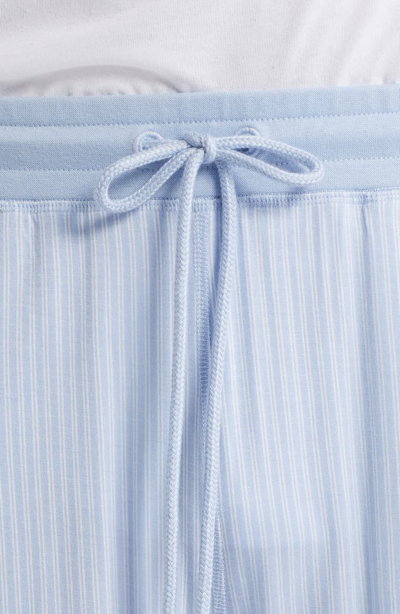 Daniel Buchler Pinstripe Pajama Shorts, Alternate, color,