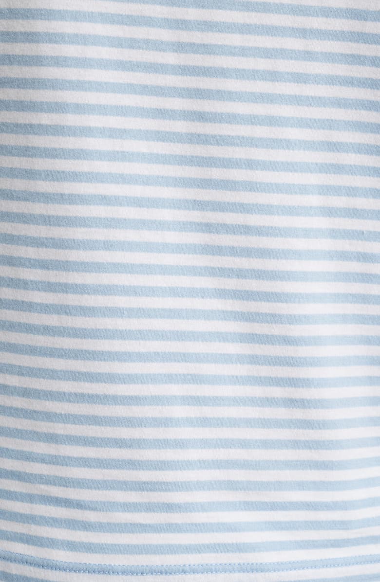 FRAME Stripe Boat Neck Top, Alternate, color, Powder Blue Multi