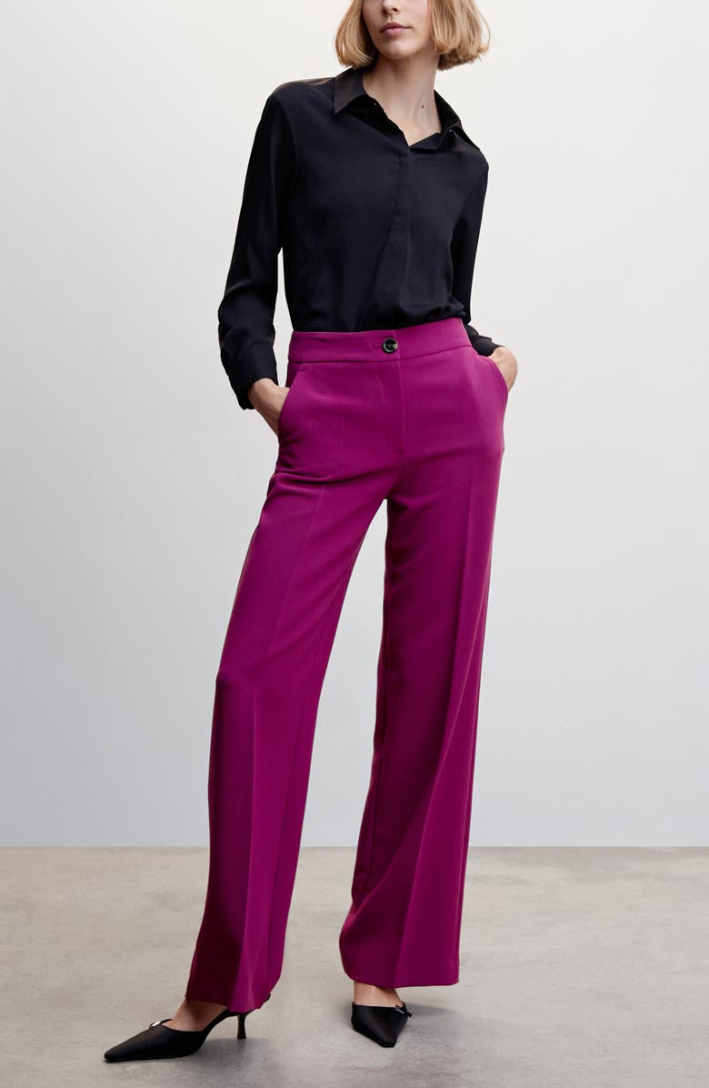 MANGO Palazzo Pants, Alternate, color,