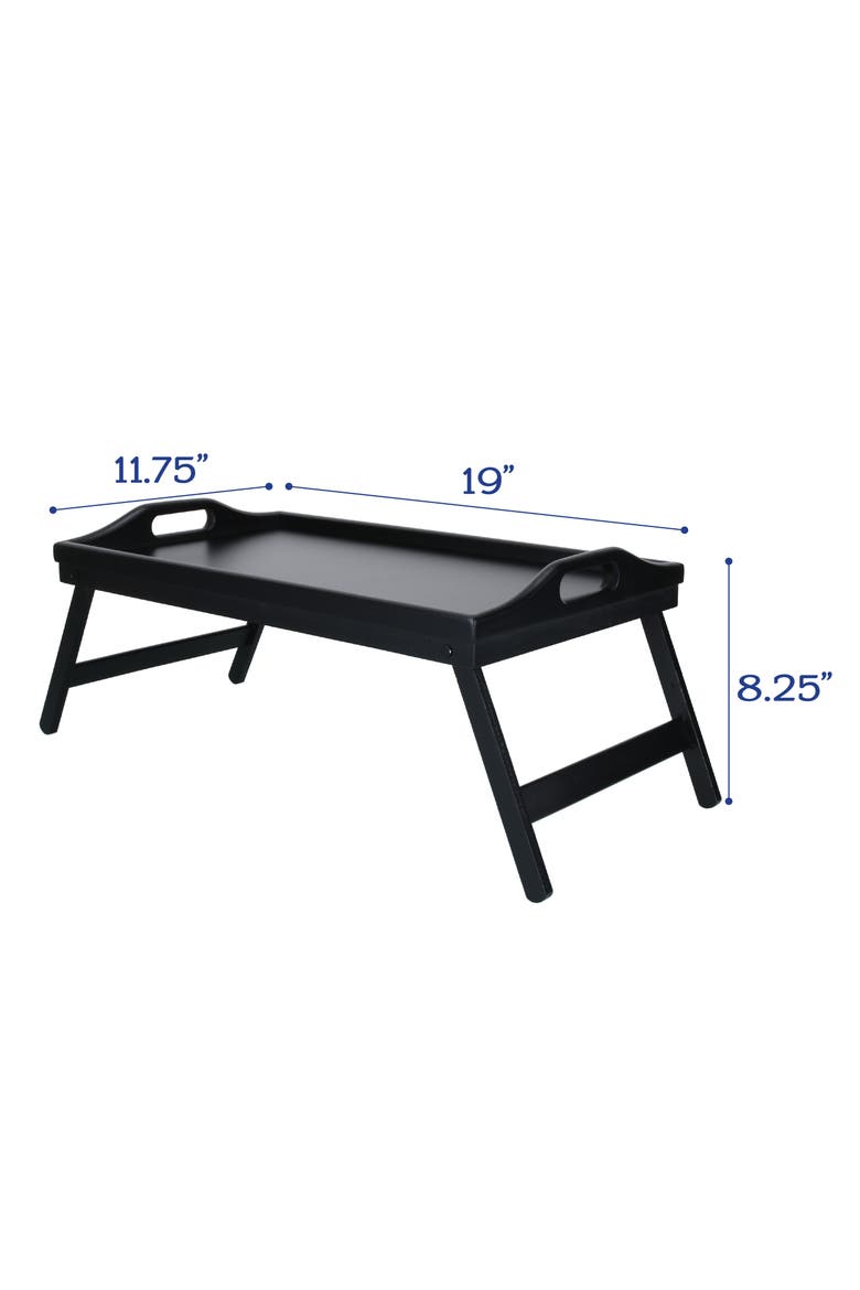 Folding Breakfast Tray, Alternate, color, BLACK