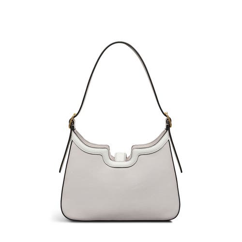 Radley Kentucky Derby Ss25 Medium Ziptop Shoulder Bag In Chalk