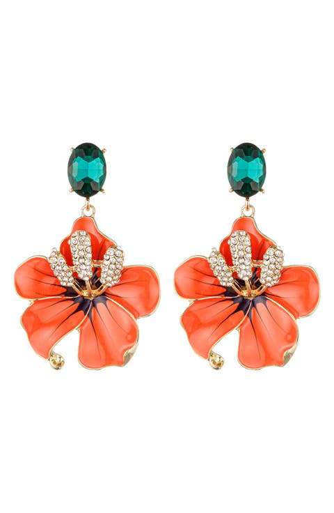 Isabella Floral Drop Earrings