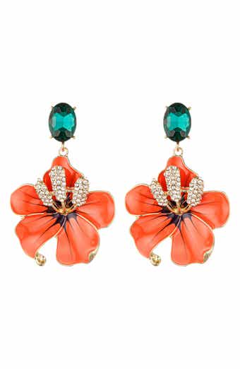 EYE CANDY LOS ANGELES Isabella Floral Drop Earrings