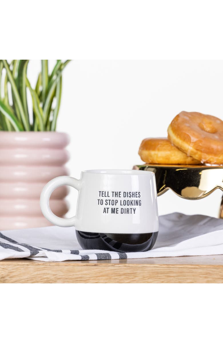 Totalee Gift Tell The Dishes Mug Ceramic White 13 oz, Alternate, color, White