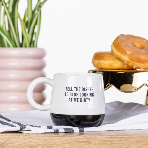 Totalee Gift Tell The Dishes Mug Ceramic White 13 oz In Multi