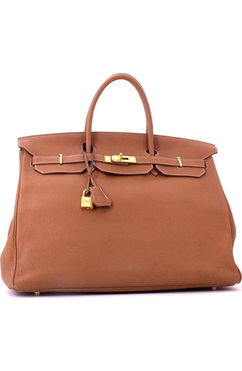 Pre-Owned Hermes Birkin Handbag Brown Togo with Gold Hardware 40, Alternate, color, Gold