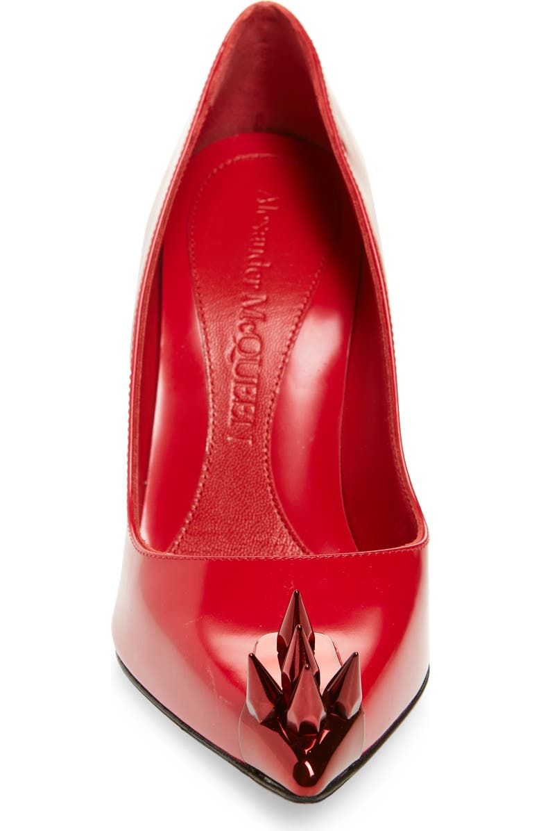 McQueen Punk Stud Pointed Toe Pump, Alternate, color,