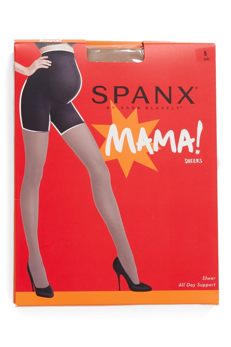 Mama Mid-Thigh Shaping Sheers, Alternate, color, NUDE