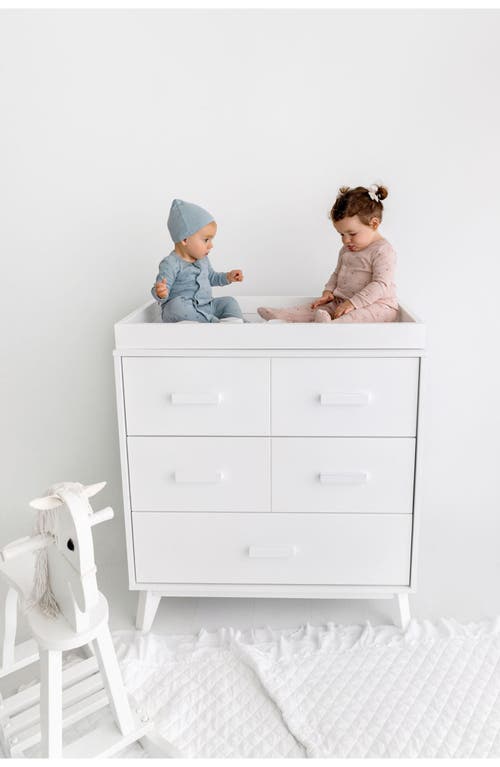 Pouf Star Print Footie In Dusty Pink