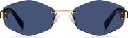 Marc Jacobs 57mm Geometric Sunglasses with Chain