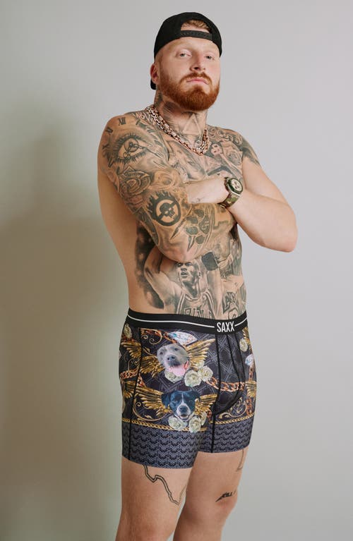 Saxx Volt Breathable Sim Fit Mesh Boxer Briefs In Black