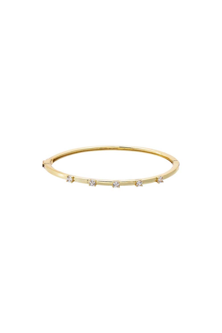 Scattered CZ Bangle, Main, color, Gold