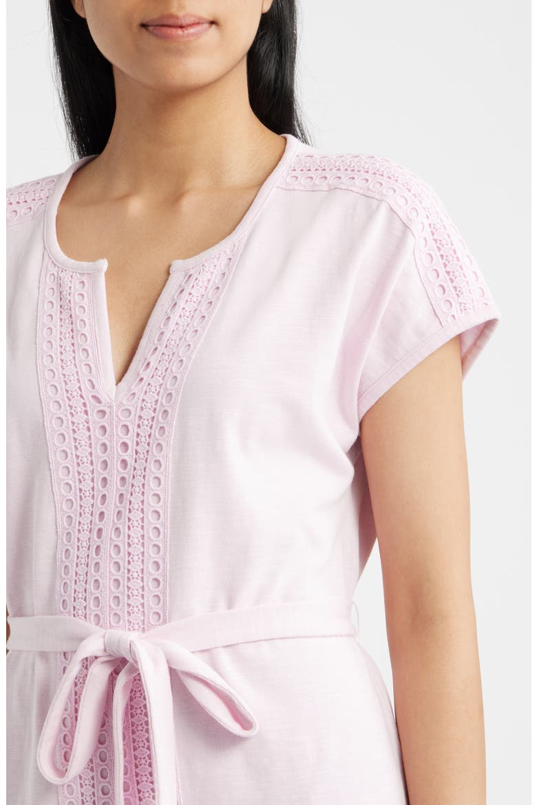 Sunset Harbor Eyelet Trim Dress, Alternate, color, CYBER LIGHT