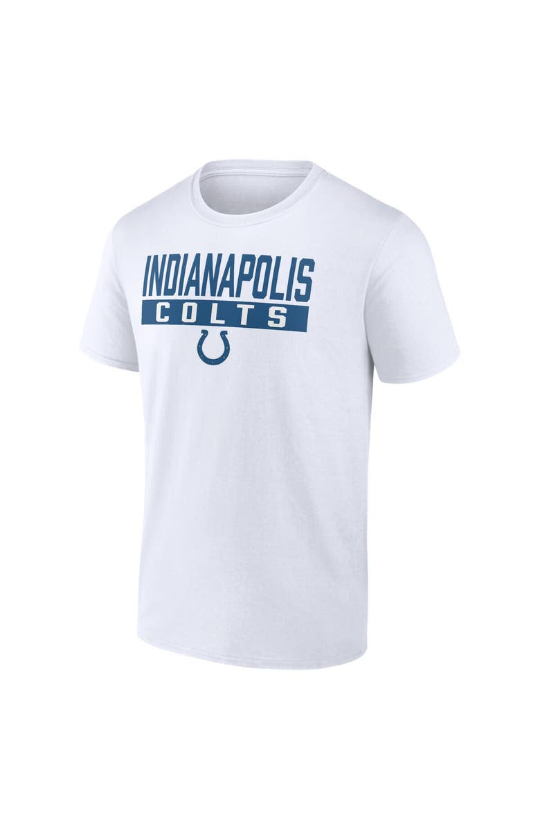 FANATICS Men's Fanatics Branded White/Royal Indianapolis Colts T-Shirt & Adjustable Hat Combo Pack, Alternate, color,